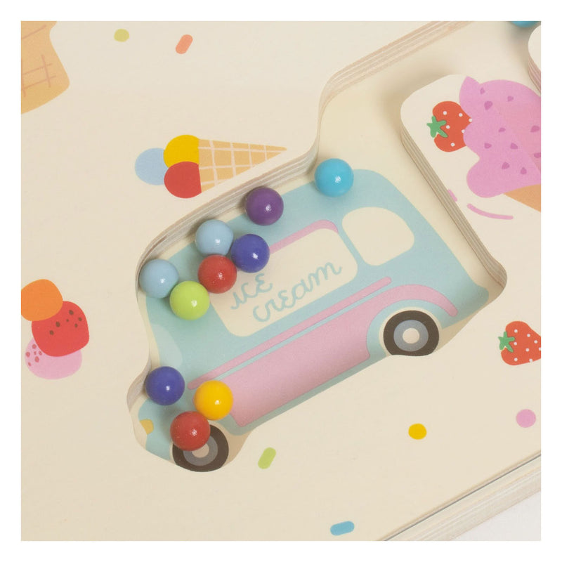 Load image into Gallery viewer, Classic world houten kleuren match spel ijsjes magnetisch
