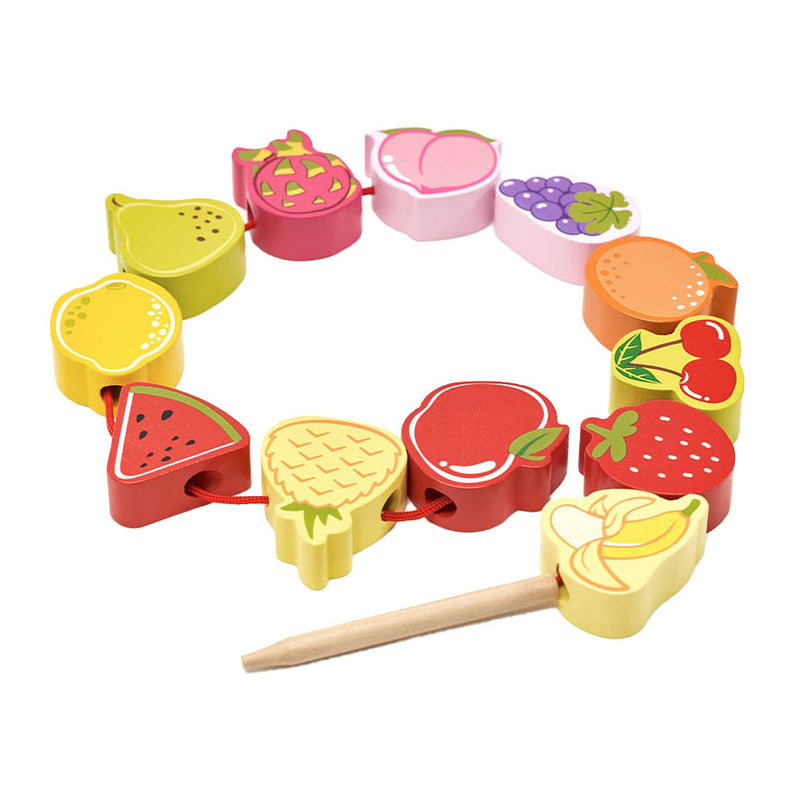 Load image into Gallery viewer, Classic world houten rijgkralen fruit, 13dlg.
