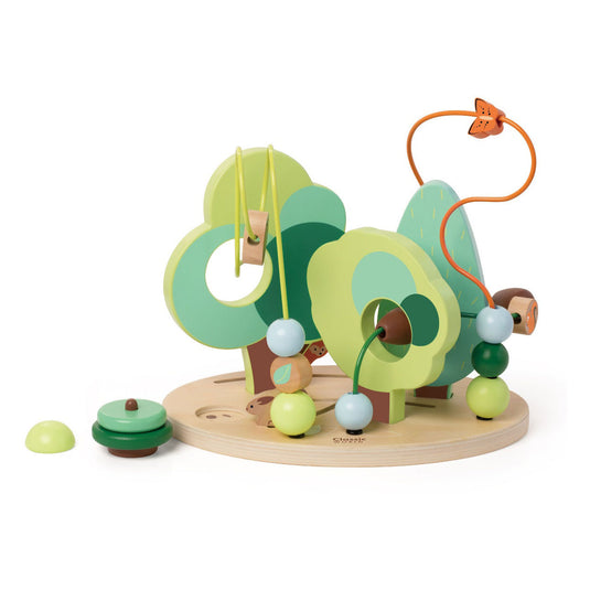 Classic world houten motoriekspiraal bos, 5dlg.