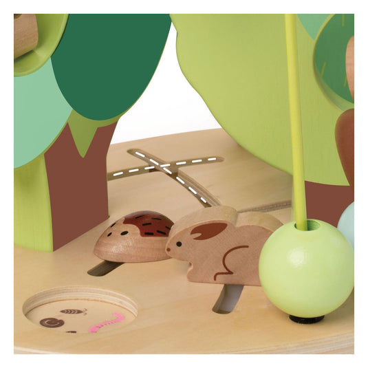 Classic world houten motoriekspiraal bos, 5dlg.