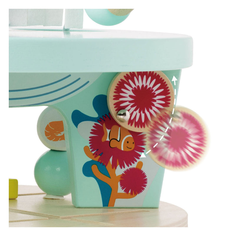 Load image into Gallery viewer, Classic world houten motoriekspiraal onderwaterwereld
