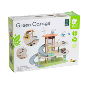 Classic world houten duurzame garage met accessoires, 19dlg.