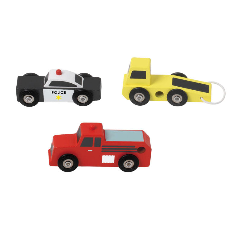 Load image into Gallery viewer, Classic world houten hulpdienst auto's set, 3st.
