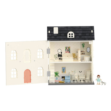 Classic world houten vintage poppenhuis, 36dlg.