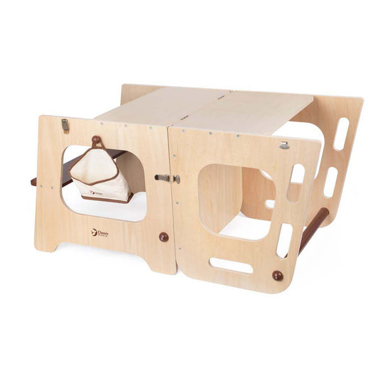 Classic world houten 2in1 leertoren en tafel verstelbaar, 90cm