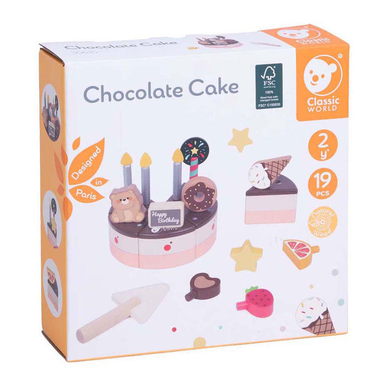 Cargue la imagen en el visor de la galería, Classic world houten chocolade taart
