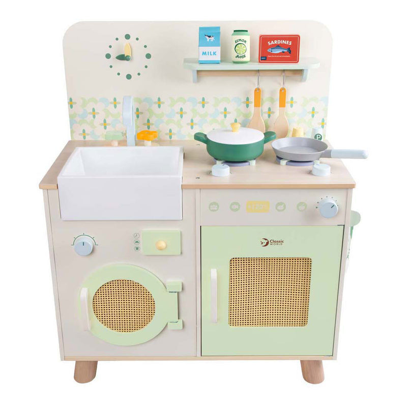ギャラリービューアに画像をロードする, Classic world houten keuken met accessoires - 14dlg.

