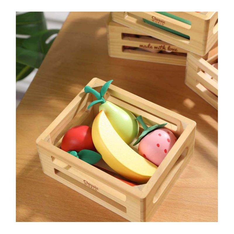 Chargez l'image dans la visionneuse de la galerie, Classic world houten krat met fruit
