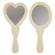 Creativ company versier je houten handspiegel, 2st. 25cm
