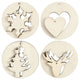 Creativ company houten kersthangers 2in1, 8st.
