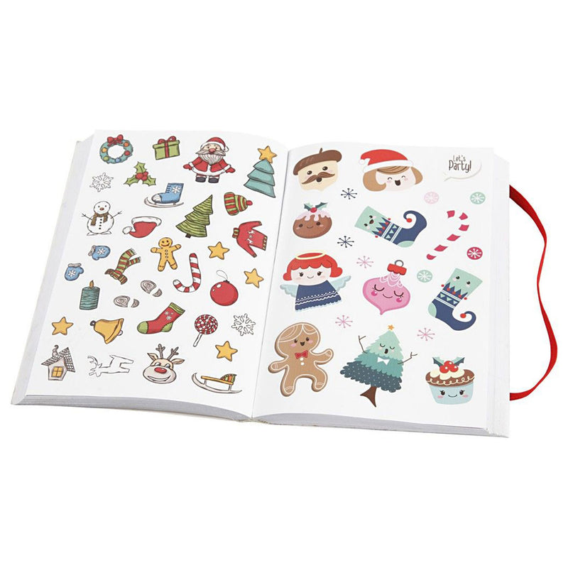 Afbeelding laden in galerijviewer, Creativ company https: www.cchobby.nl stickerboek-kerstmotieven-afm-11-5x17-cm-ca-1700-stuk-76-vel-1-stuk
