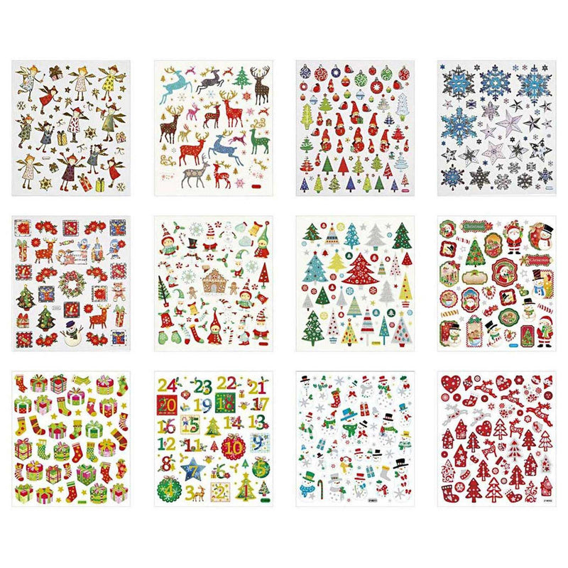 Afbeelding laden in galerijviewer, Creativ company stickerpakket kerst, 12vel
