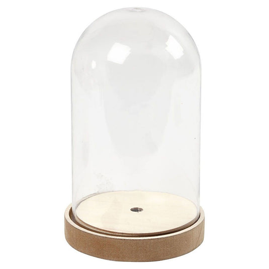 Creativ company stolp op houten voet, 18cm