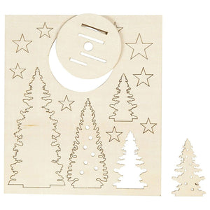 Creativ company maak en versier je houten kerstbomen