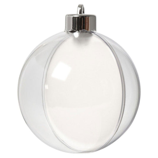 Creativ company decoratie kerstballen tweedelig, 5st.
