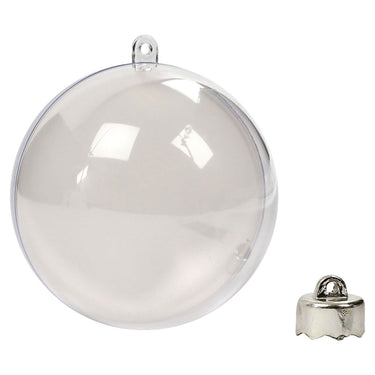 Creativ company decoratie kerstballen tweedelig, 5st.