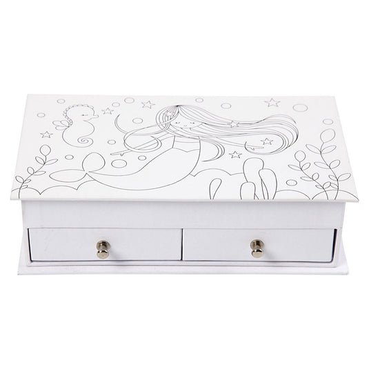 Creativ company sieradendoos papier-maché zeemeermin met spiegel