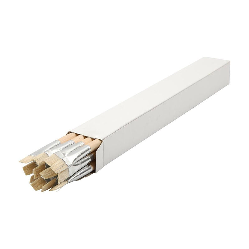 Load image into Gallery viewer, Creativ company houten kwasten nr. 14, lange steel, 12st.
