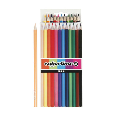 Creativ company https: www.cchobby.nl colortime-kleurpotloden-l-17-45-cm-vulling-3-mm-diverse-kleuren-12-stuk-1-doos