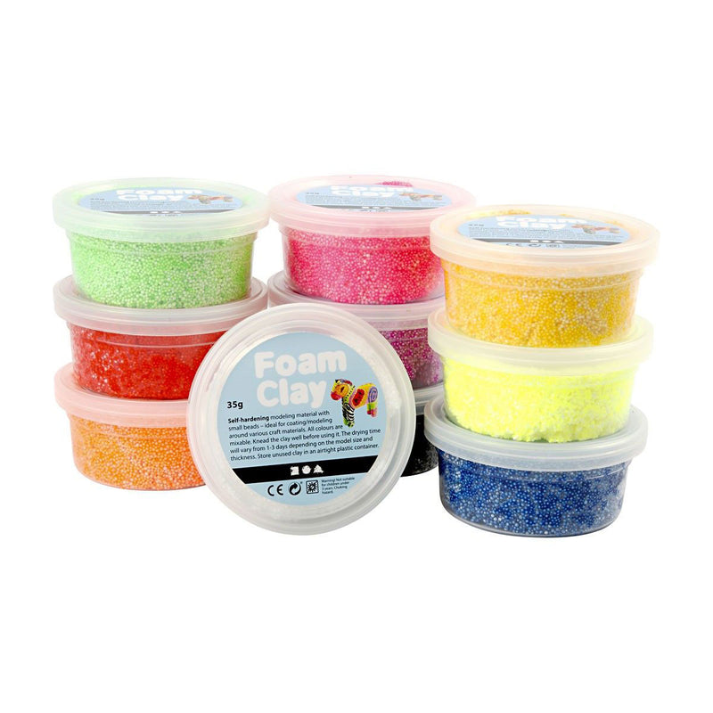 Load image into Gallery viewer, Foam clay foam klei - basiskleuren, 10x35gr

