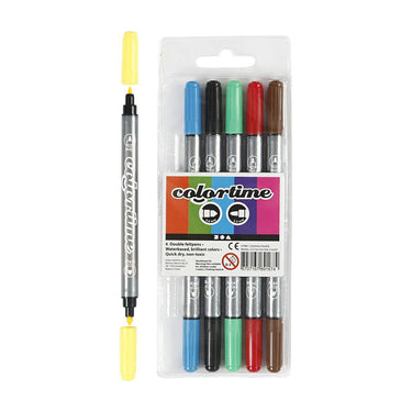 Creativ company https: www.cchobby.nl colortime-dubbelstift-lijndikte-2-3-3-6-mm-standaardkleuren-6-stuk-1-doos