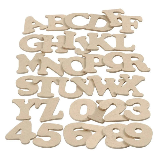 Creativ company http: www.cchobby.nl houten-letters-cijfers-h-4-cm-dikte-2-5-mm-288-stuk-1-doos