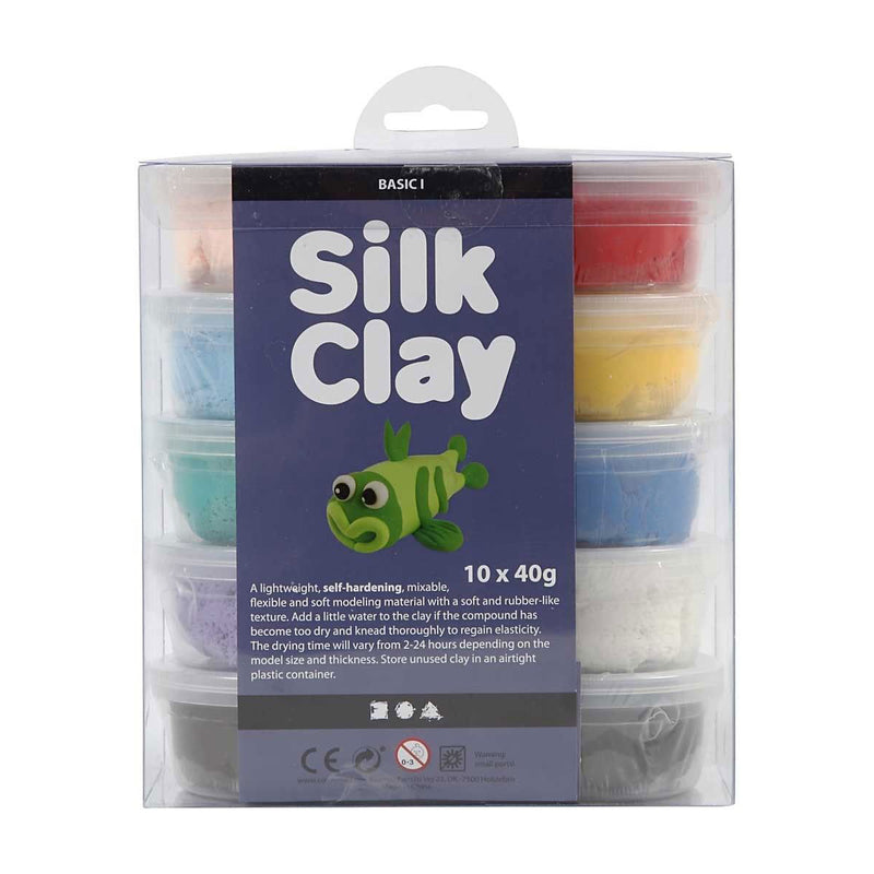 Load image into Gallery viewer, Silk clay - basiskleuren, 10x40gr.
