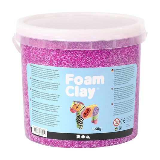 Foam clay - neon paars, 560gr.