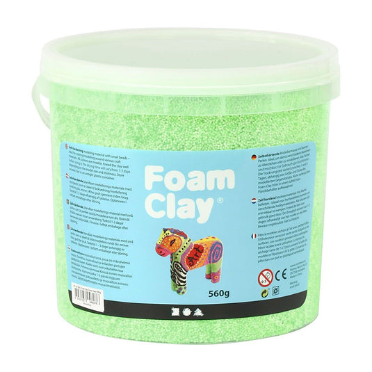 Foam clay - neon groen, 560gr.