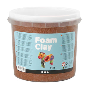 Foam clay - bruin, 560gr.