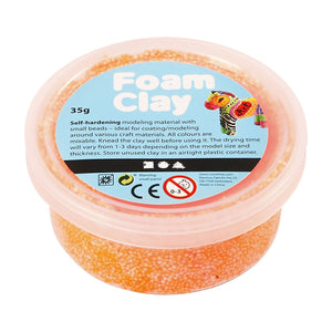 Foam clay - neon oranje, 35gr.