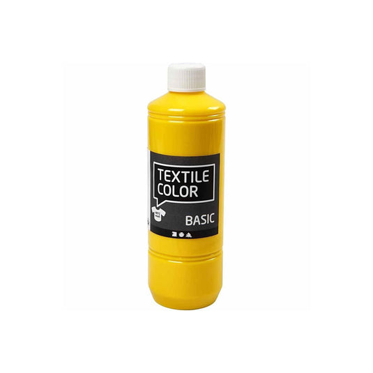 Creativ company textielverf - primair geel, 500ml