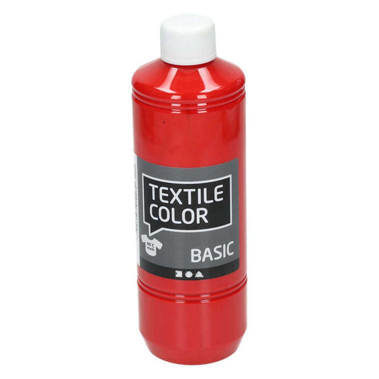 Creativ company textielverf - rood, 500ml