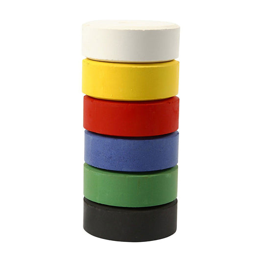 Creativ company navulblokken waterverf premium - primaire kleuren, 6st.