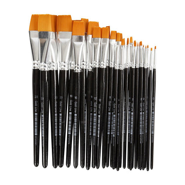 Creativ company http: www.cchobby.nl gold-line-penselen-afm-0-2-4-8-12-16-20-l-17-21-cm-b-2-22-mm-plat-30-stuk-1-doos