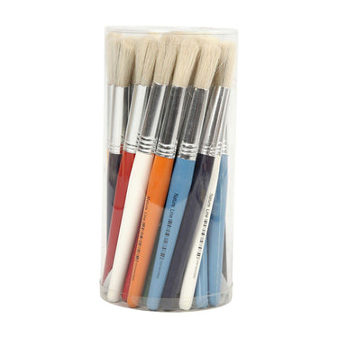 Creativ company http: www.cchobby.nl kwasten-voor-kinderen-l-19-cm-b-12-mm-rond-30-stuk-1-doos