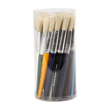 Creativ company http: www.cchobby.nl kwasten-voor-kinderen-l-19-cm-b-12-mm-rond-30-stuk-1-doos