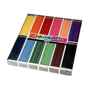 Creativ company http: www.cchobby.nl colortime-kleurpotloden-l-17-45-cm-vulling-3-mm-diverse-kleuren-12x24-stuk-288-stuk-1-doos