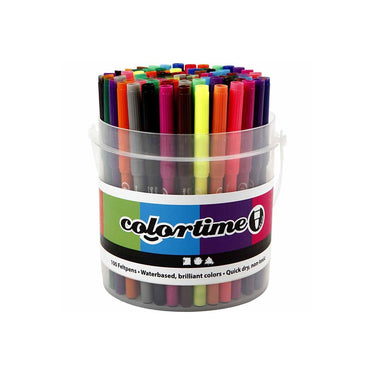 Creativ company http: www.cchobby.nl colortime-stiften-lijndikte-2-mm-diverse-kleuren-100-stuk-1-emmer