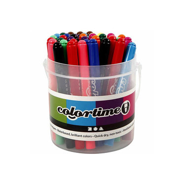 Creativ company http: www.cchobby.nl colortime-stiften-lijndikte-5-mm-diverse-kleuren-42-stuk-1-doos