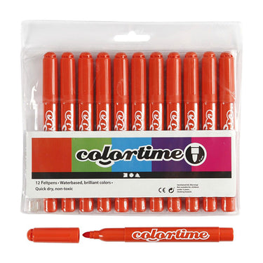 Creativ company donkeroranje jumbo stiften, 12st.