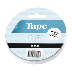 Creativ company dubbelzijdig klevend tape, 10mtr.