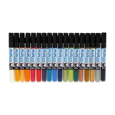 Creativ company http: www.cchobby.nl plus-color-marker-l-14-5-cm-lijndikte-1-2-mm-diverse-kleuren-5-5-ml-18-stuk-1-doos