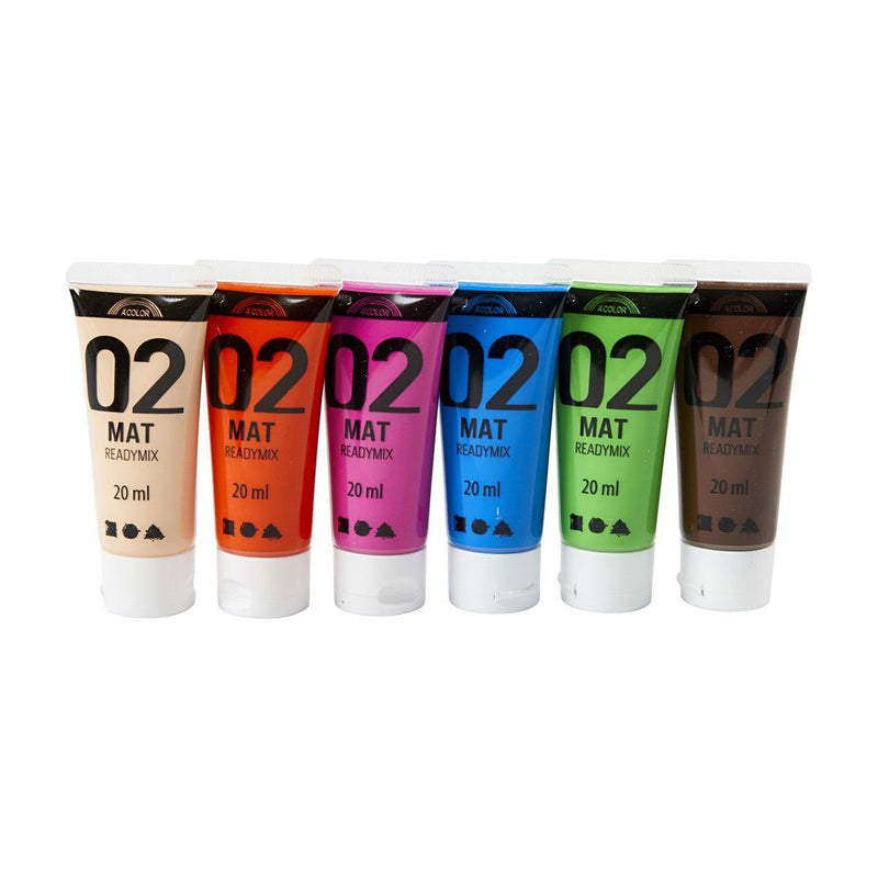 Load image into Gallery viewer, Creativ company acrylverf verschillende kleuren, 02 - matt, 6x20ml
