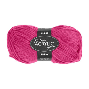 Creativ company acrylgaren neon - neon roze, 50gr