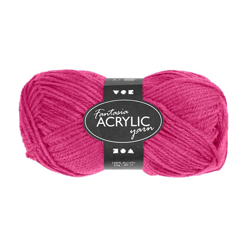 Load image into Gallery viewer, Creativ company acrylgaren neon - neon roze, 50gr
