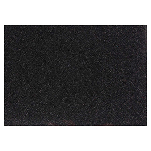 Creativ company opstrijkfolie glitter zwart, a5