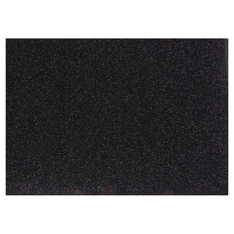 Load image into Gallery viewer, Creativ company opstrijkfolie glitter zwart, a5
