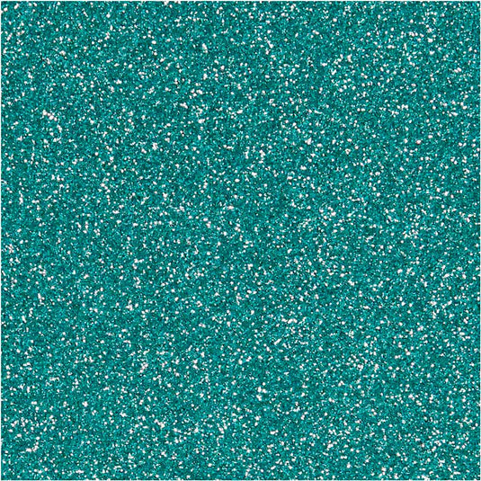 Opstrijkfolie Glitter Lichtblauw, A5