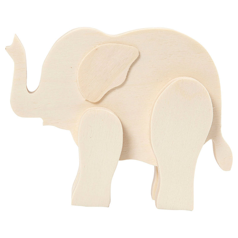 Load image into Gallery viewer, Houten Figuur Dier - Olifant
